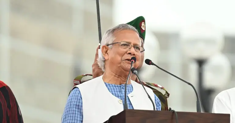 জুলাই ঘোষণাপত্র পাঠ করেন প্রধান উপদেষ্টা
